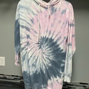 Tie-Dye Hoodie Dress